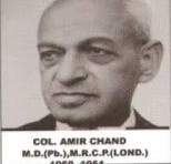 Dr. Maj. Gen. Amir Chand